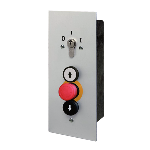 Schlüssel-Schalter 1 Rast-Kontakt AUS/EIN AUF-NOT-HALT-AB Unterputz