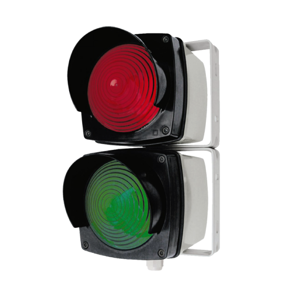 Doppel-Ampel Set Rot/Grün mitLED Leuchtmittel inkl. Wandbügel