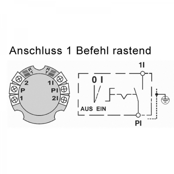 Schlüssel-Schalter 1 Rast-Kontakt AUS/EIN Aufputz