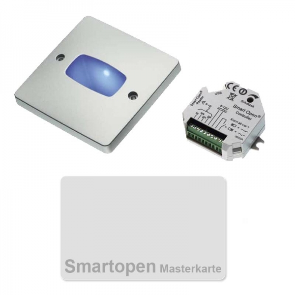 TeraTron SmartOpen Transponder RFID Set silber