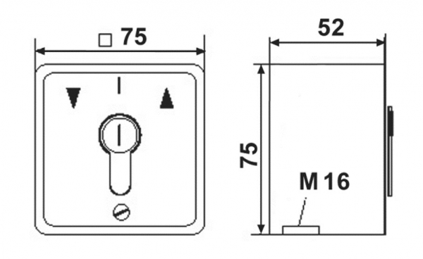 Schlüssel-Taster 1 Tast-Kontakt Impuls Aufputz