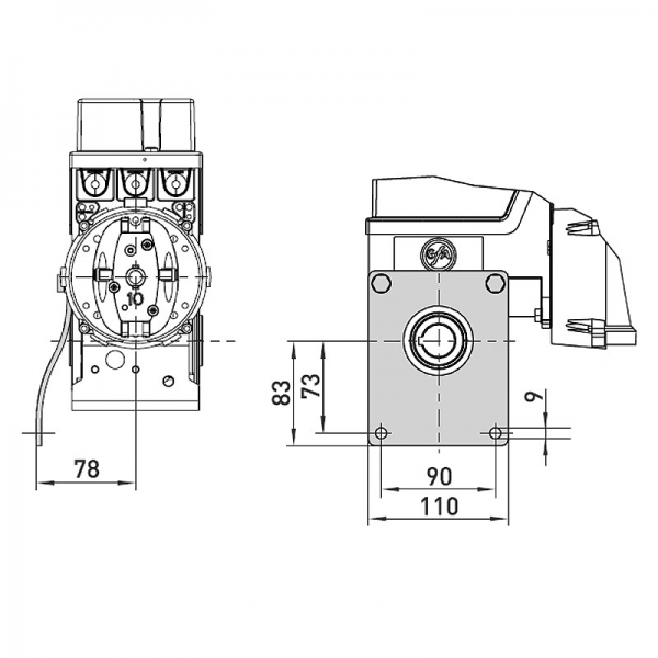 GfA Drehmomentstütze für Aufsteck Elektromat SG50F
