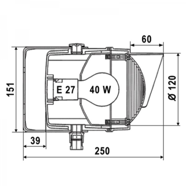 Doppel-Ampel Set Rot/Grün mitLED Leuchtmittel inkl. Wandbügel