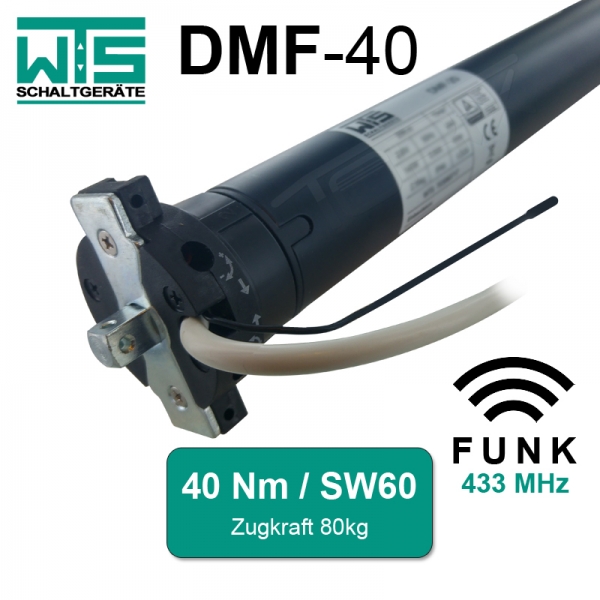 WTS Funk Rohrmotor DMF-40 Empfänger 433 MHz