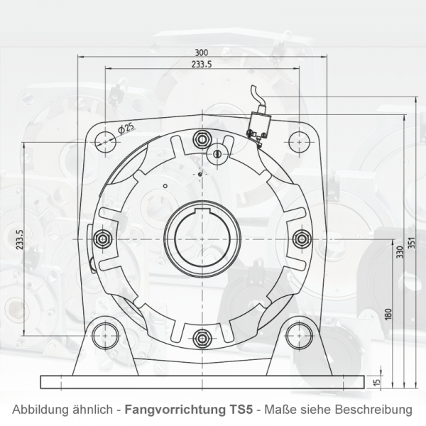 MFZ Fangvorrichtung TS5 Rund mit Nut 65 mm