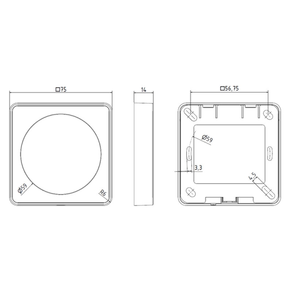 GEBA Kapazitiver Touch-Taster mit LED Anzeigen 1 Kanal TOR AUF