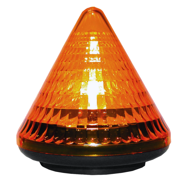 Blinkleuchte 230V gelb mit Glühlampe