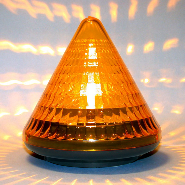 Blinkleuchte 230V gelb mit Glühlampe