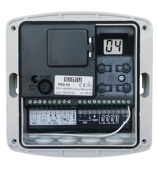 SIMU Rolltorsteuerung SA Hz mit int. Funkempfänger 230V