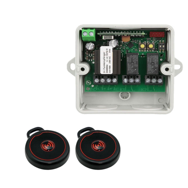 Dickert Funkempfänger 868 im Set mit zwei Outdoor Dickert Handsendern OSR-868A1KL00