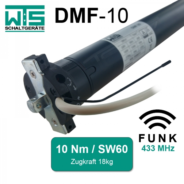 WTS Funk Rohrmotor DMF-10 Empfänger 433 MHz