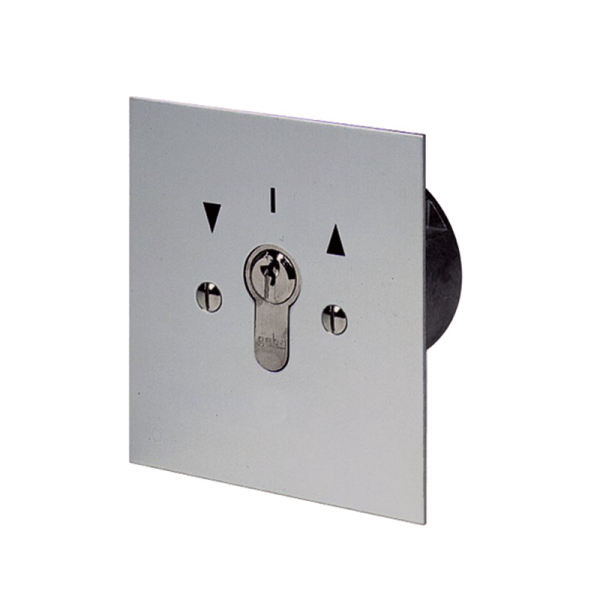 Miniatur Schlüssel-Taster 2 Tast-Kontakt AB/AUF UP gebürstet