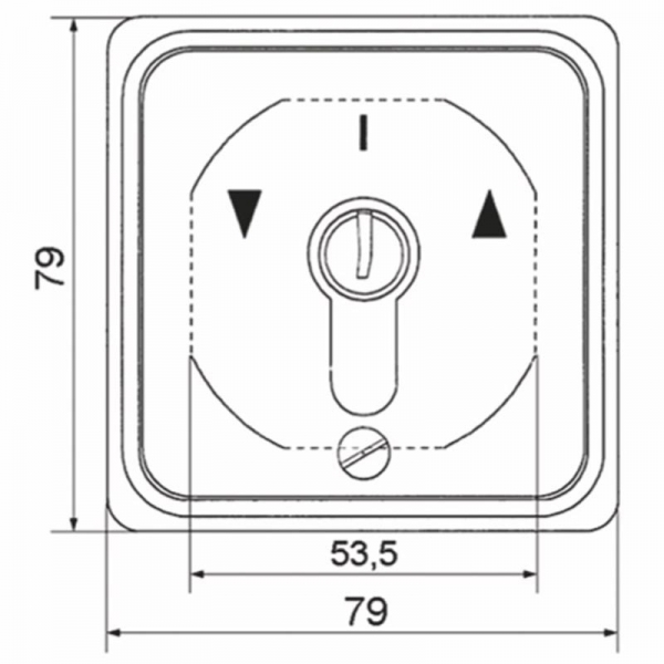 Einbau Krallen Schlüssel-Schalter 1 Rast-Kontakt AUS/EIN