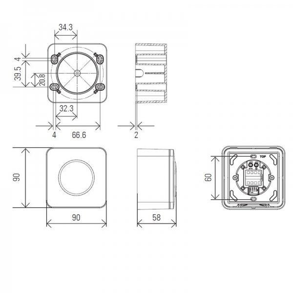 Bircher Aufputzdose CleanSwitch