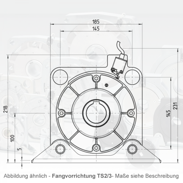 MFZ Fangvorrichtung TS2/3 Rund mit Nut 40 mm