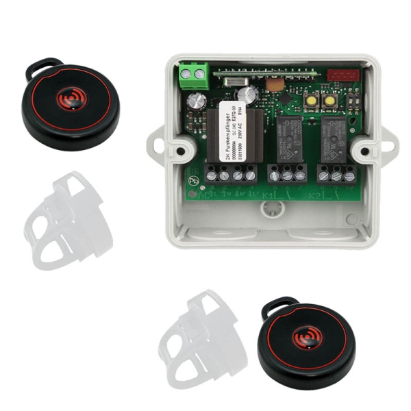 Dickert Funkempfänger 868 im Set mit zwei Outdoor Dickert Handsendern OSR-868A1KL00