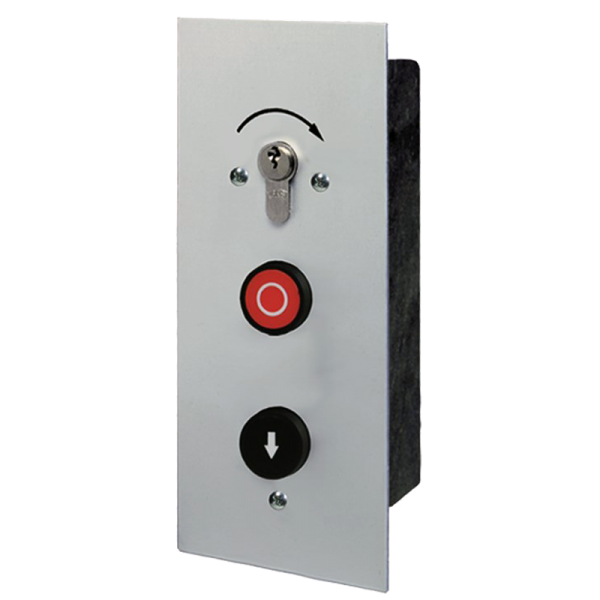 Schlüssel-Taster 1 Tast-Kontakt AUF STOP-AB Unterputz