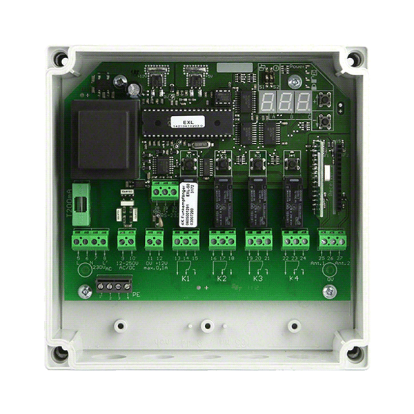 Dickert Funkempfänger EXL 433 MHz 4 Kanal 230 Volt, EXL-433A400