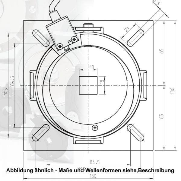 MFZ Fangvorrichtung F1-E Vierkant 16mm