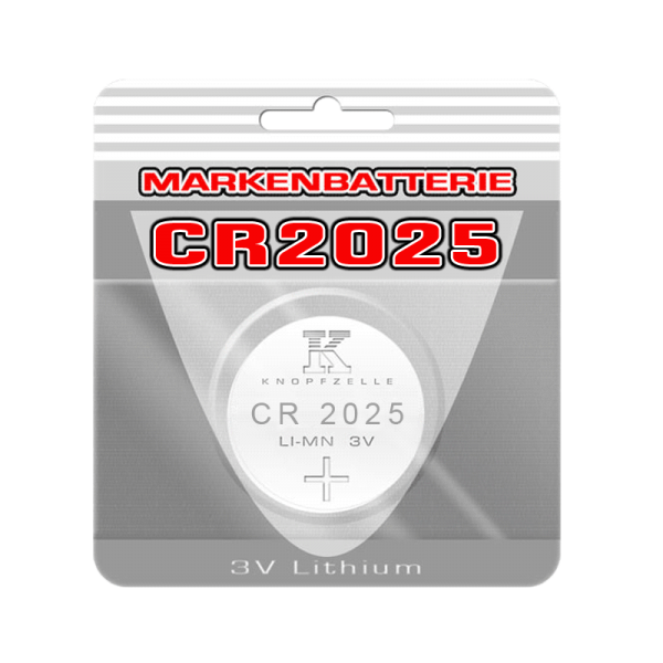 Batterie Knopfzelle CR2025 3 Volt
