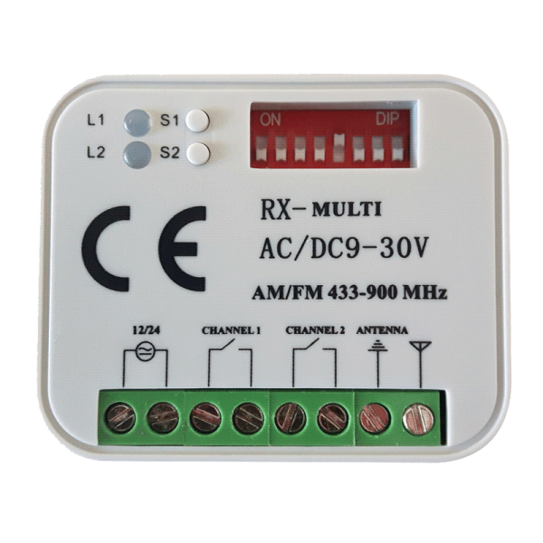 TORIX Universal-Funkempfänger Multi-R 433-900 2 Kanal