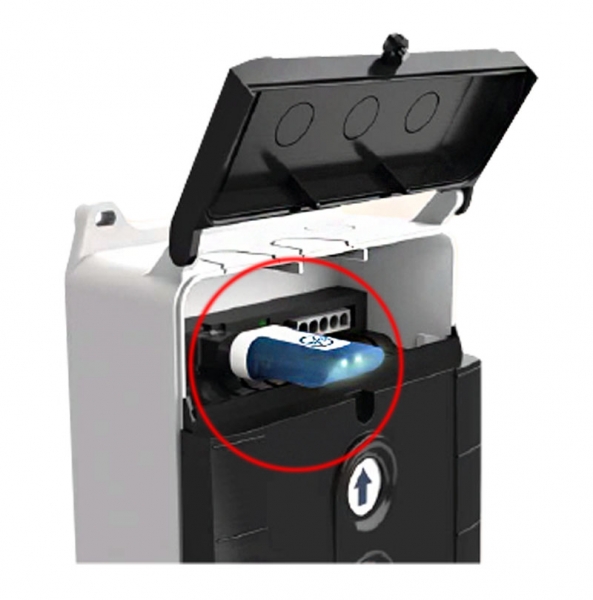 GfA-Stick für Auslesen der Daten von GfA-Torsteuerungen