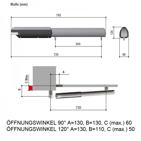 Came Drehtorantrieb ATI A3024N bis 800 kg