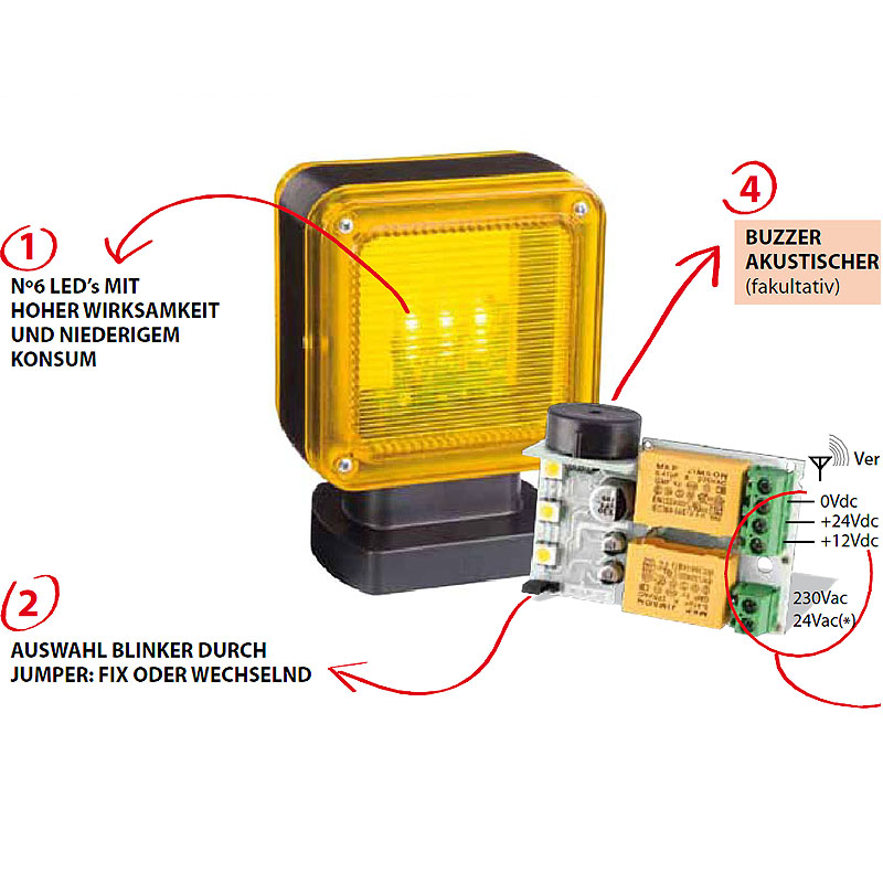 AB Tecno LED-Warnlampe APE-550/1010