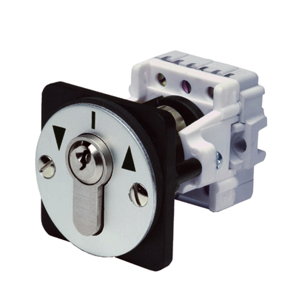 Einbau Fronttafel Schlüssel-Taster AB tastend AUF rastend