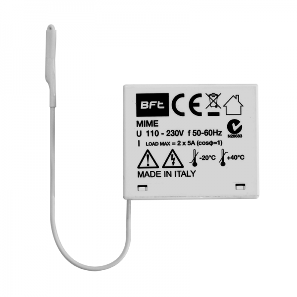 BFT Mini-Empfänger MIME AC 2-Kanal 433 MHz 230V