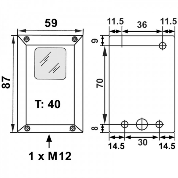 Einweg-Infrarot-Lichtschranke LS-1-AP-ECO