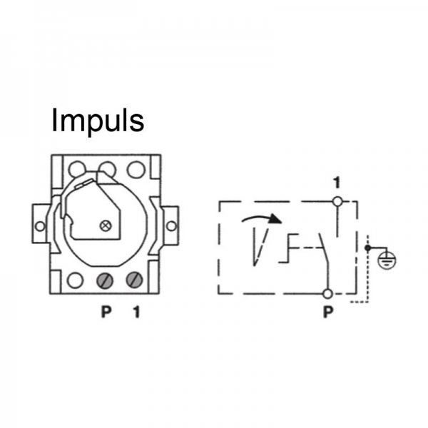 Einbau Krallen Schlüssel-Taster 1 Tast-Kontakt Impuls