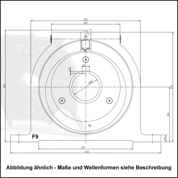 MFZ Fangvorrichtung F9 Rund mit Nut 80mm